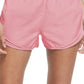 Shorts de corrida Nike Dri Fit Solid Tempo feminino, rosa, tamanho extrapequeno
