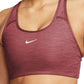 Sutiã esportivo Nike Dri Fit Racerback Swoosh Feminino Marrom Tamanho XS