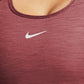 Sutiã esportivo Nike Dri Fit Racerback Swoosh Feminino Marrom Tamanho XS