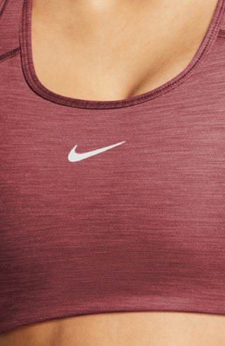 Sutiã esportivo Nike Dri Fit Racerback Swoosh Feminino Marrom Tamanho XS