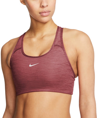 Sutiã esportivo Nike Dri Fit Racerback Swoosh Feminino Marrom Tamanho XS