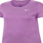 Camiseta de treino Nike Dry Legend feminina roxa tamanho 1X