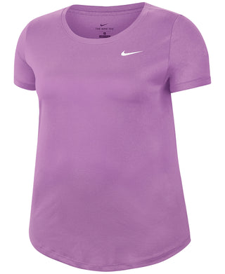 Camiseta de treino Nike Dry Legend feminina, roxa, tamanho 2X