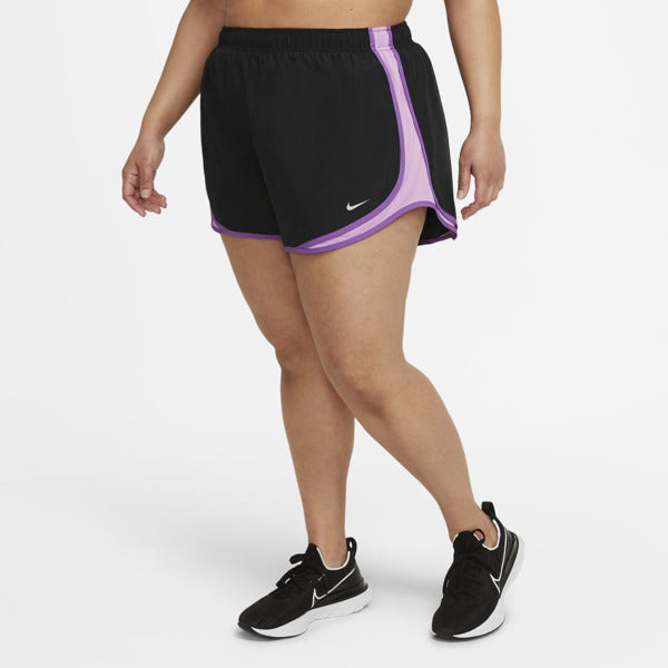 Shorts de corrida Nike Dri Fit Tempo feminino, preto, tamanho pequeno
