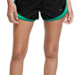 Shorts de corrida Nike Dri Fit Solid Tempo feminino, preto, tamanho extragrande