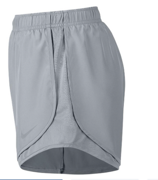 Nike Women's Dri Fit Solid Tempo Running Shorts Grey Size Medium