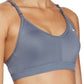 Sutiã esportivo Nike Indy feminino com decote em V e baixo impacto, azul, tamanho extrapequeno