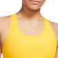 Sutiã esportivo Nike Dri Fit Swoosh feminino amarelo tamanho grande