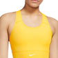Sutiã esportivo Nike Dri Fit Swoosh feminino amarelo tamanho grande