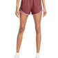 Shorts de corrida Nike Tempo Dry Core feminino marrom, tamanho pequeno