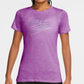 Camiseta Nike Sportswear Feminina de Algodão com Logotipo Roxo, Tamanho Médio