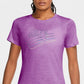 Camiseta Nike Sportswear Cotton Logo Feminina Roxa Tamanho Grande