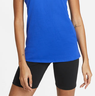 Camiseta regata Nike feminina com estampa de logotipo Game Royal, tamanho XS