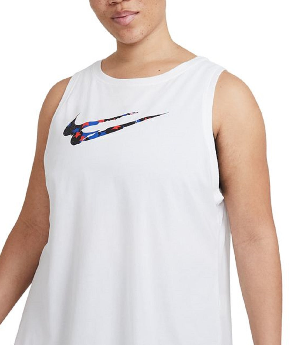 Camiseta regata Nike Stars feminina branca tamanho 2X