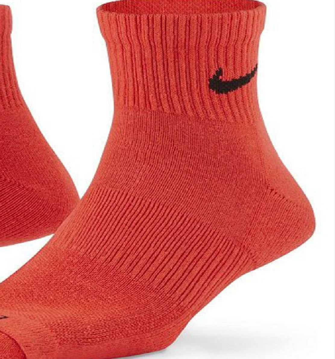 Pacote com 3 meias de treino Nike Everyday Cushion Ankle para homem, vermelhas, tamanho grande