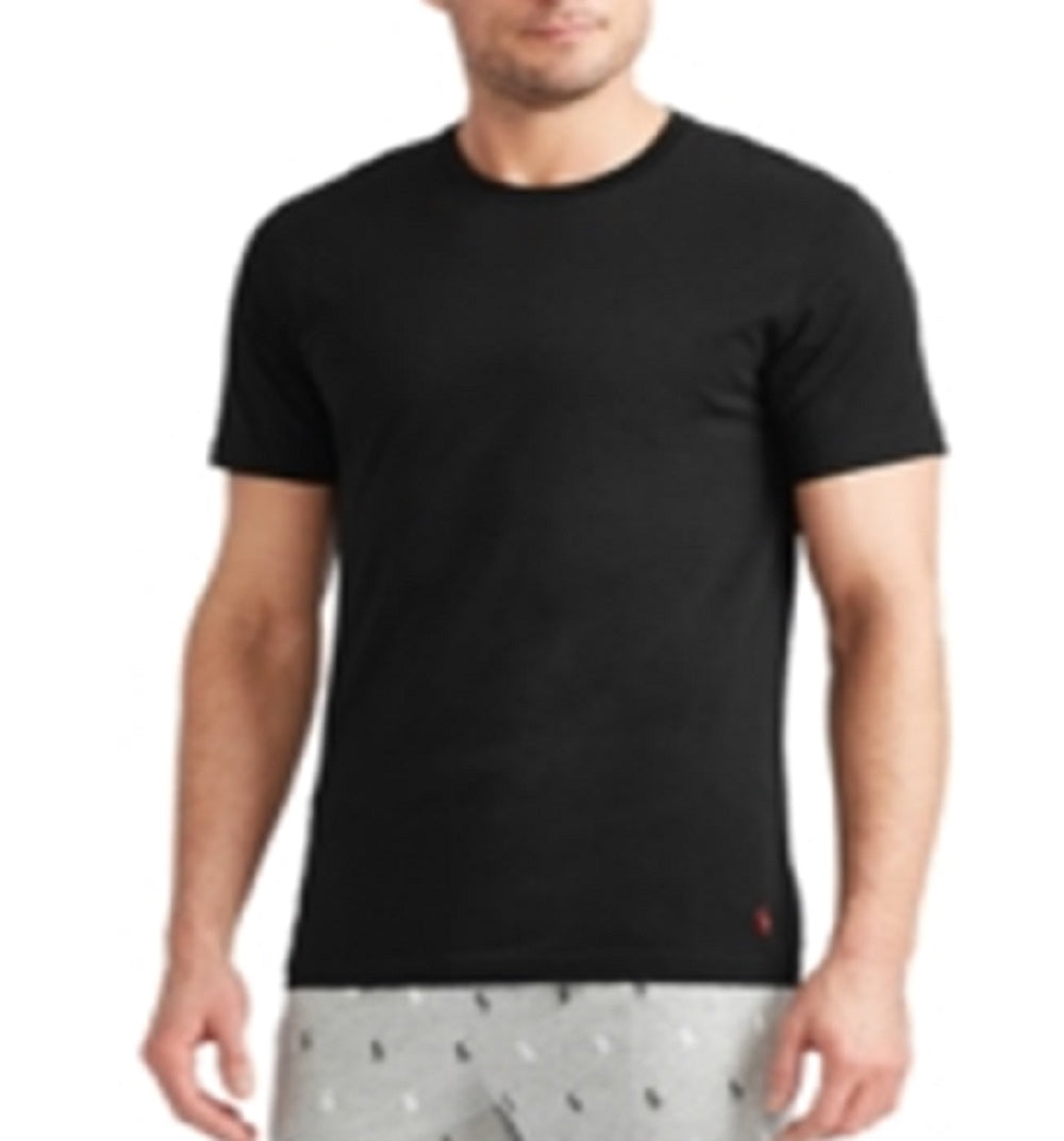 Camiseta Polo Ralph Lauren Masculina Enzyme Crewneck Preta Tamanho Médio