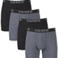 Cuecas boxer Hanes masculinas Ultimate Comfort Flex Fit ultramacias, pacote com 4, pretas, tamanho extragrande