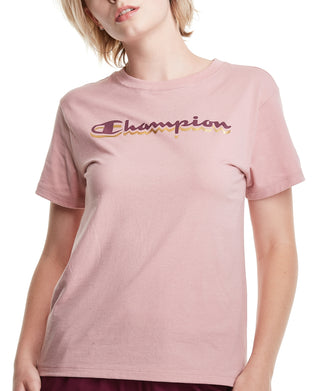 Camiseta Champion Feminina The Classic Rosa Tamanho XX-G