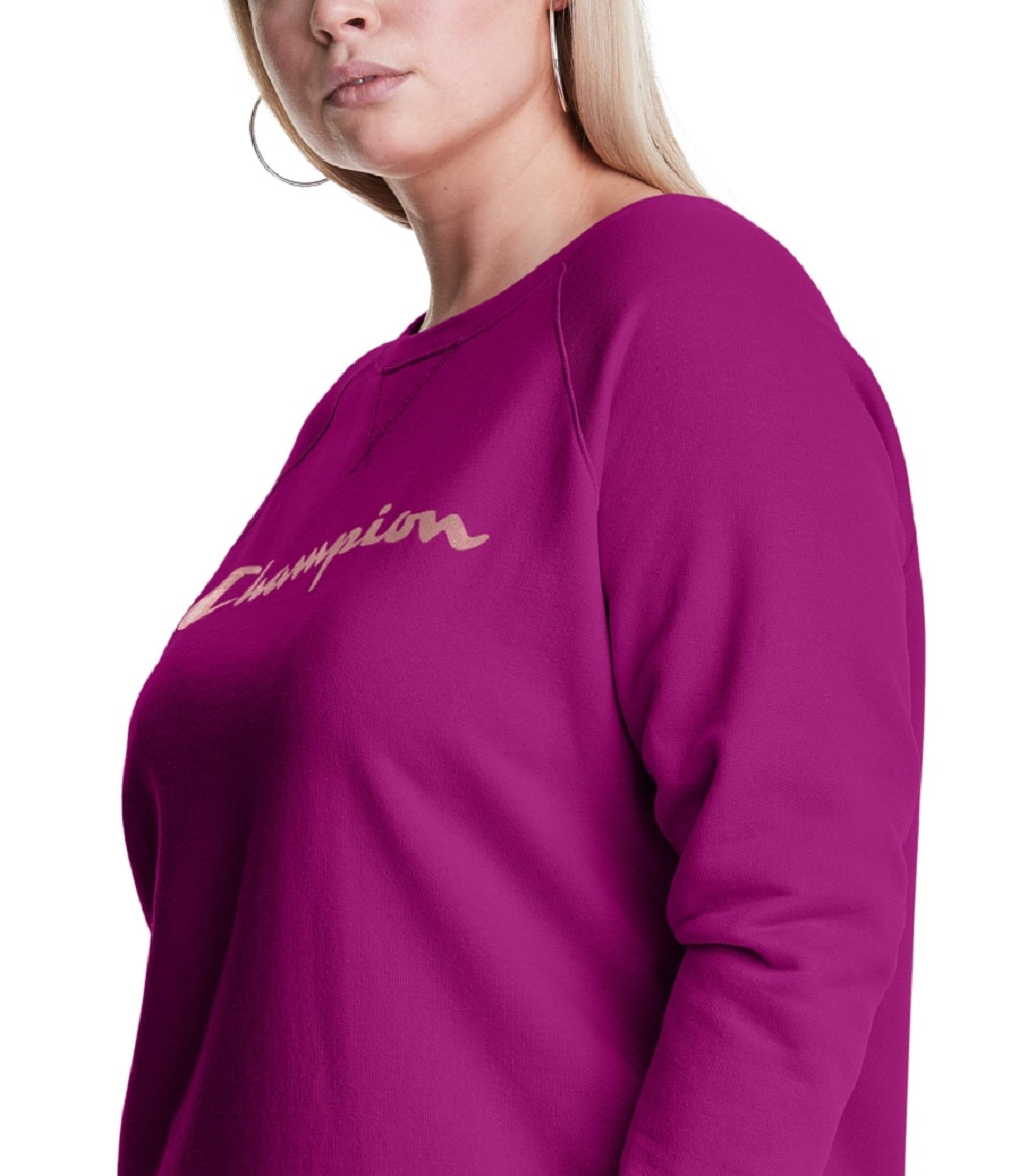 Moletom Champion Powerblend Signature Graphic Feminino Roxo Tamanho 2X
