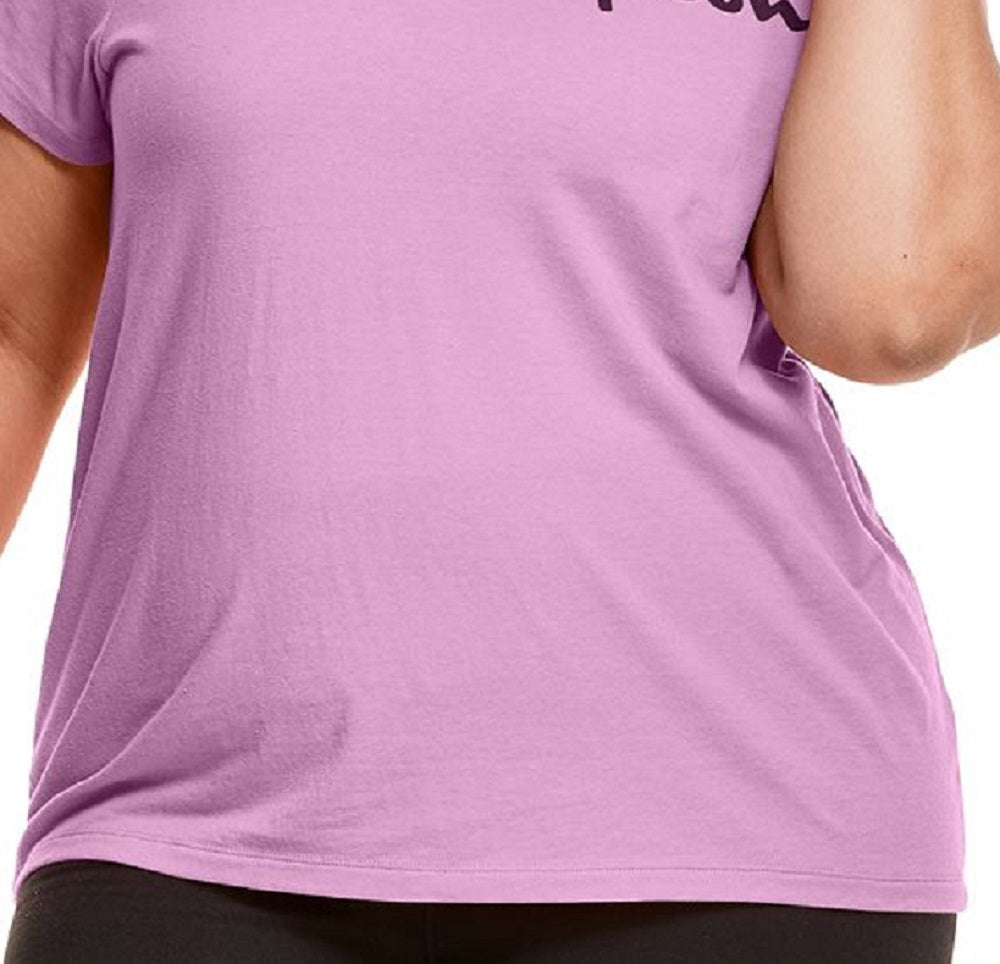 Camiseta feminina Champion Classic Logo Graphic Roxa Tamanho 2X