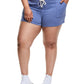Shorts Champion Campus Solid Feminino Azul Tamanho 3X