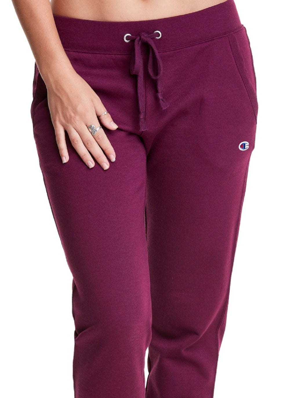 Calça de moletom feminina Champion Powerblend Jogger roxa tamanho X P