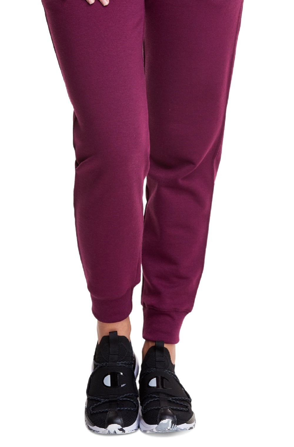 Calça de moletom feminina Champion Powerblend Jogger roxa tamanho X P