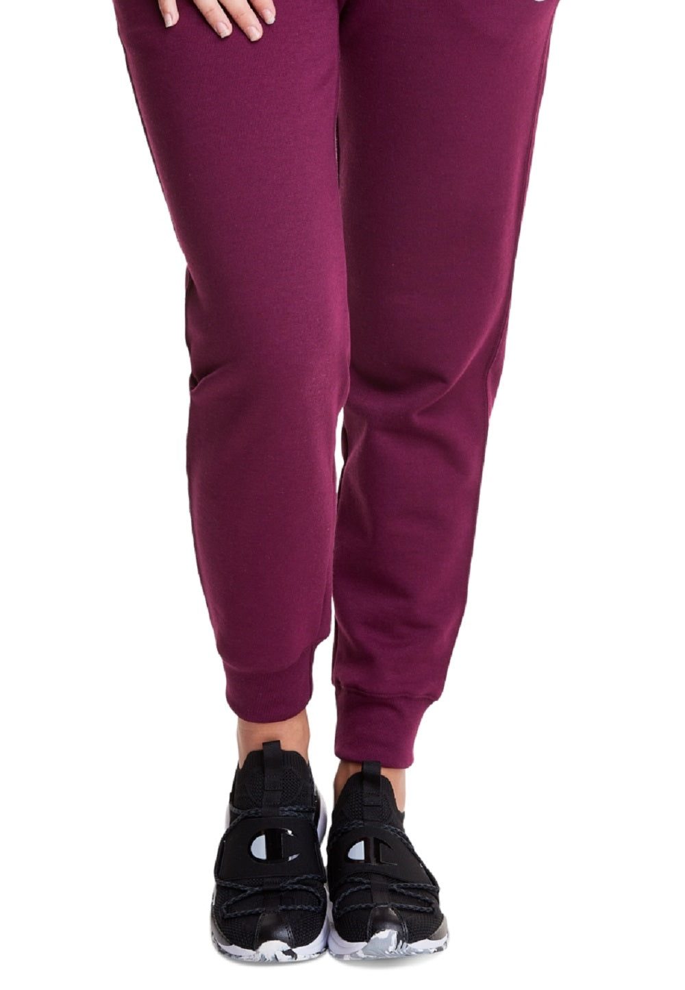 Calça de moletom feminina Champion Powerblend Jogger roxa tamanho XXG