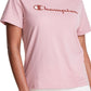 Camiseta Champion Classic Logo Feminina Rosa