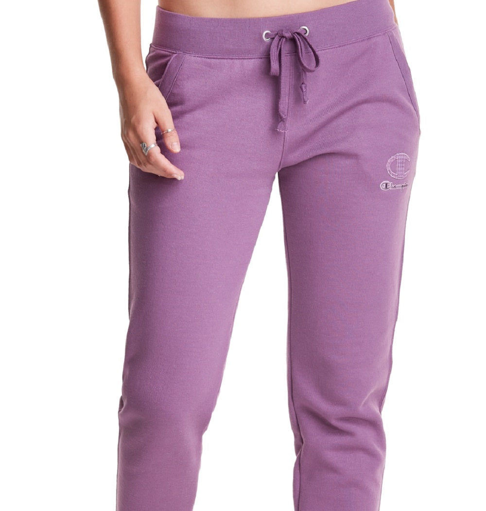 Calça de corrida Champion Powerblend feminina roxa tamanho X-G