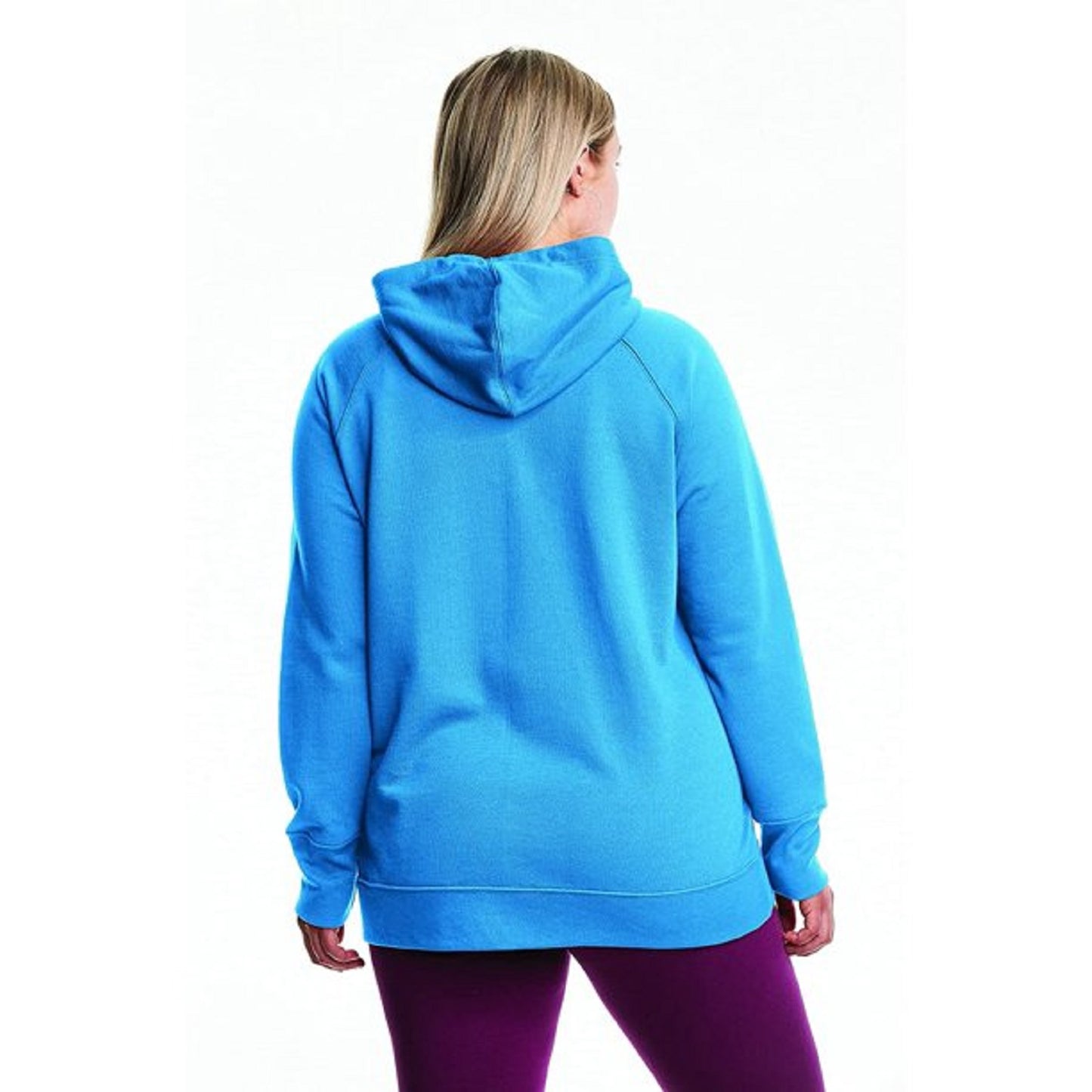 Moletom com capuz Champion Powerblend Logo Feminino Azul Tamanho 2X