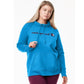Moletom com capuz Champion Powerblend Logo Feminino Azul Tamanho 3X