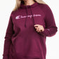 Moletom com capuz feminino Champion Comfy Cozy Roxo Tamanho 3X
