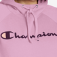 Moletom com capuz Champion Powerblend Logo Feminino Rosa Tamanho 1X