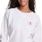Camiseta Champion Powerblend Classic Crewneck Feminina Cinza Tamanho Grande