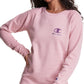 Camiseta Champion Powerblend Classic Crewneck Rosa Tamanho Grande Feminina