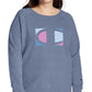 Moletom com estampa de logotipo Champion feminino azul tamanho 3X