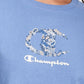 Champion Short Feminino Gola Redonda Cropped Azul Tamanho Grande