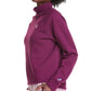 Moletom feminino Champion com gola falsa, roxo, tamanho XX-G