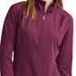 Champion Feminino Absolute Half Zip Mock Neck Top Roxo Tamanho XX-G