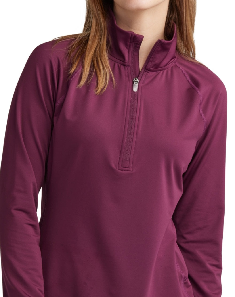Champion Feminino Absolute Half Zip Mock Neck Top Roxo Tamanho XX-G