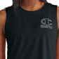 Camiseta regata Champion Absolute Eco Logo feminina, preta, tamanho médio