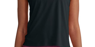 Camiseta regata Champion Absolute Eco Logo feminina, preta, tamanho médio