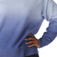 Moletom feminino Champion Fleece Ombre Dyed Crewneck Azul Tamanho 3X