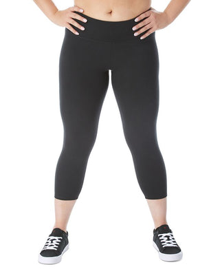 Leggings curtas Champion Plus Soft Touch femininas, pretas, tamanho 2X
