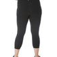 Leggings curtas Champion Plus Soft Touch femininas, pretas, tamanho 2X