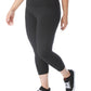 Leggings curtas Champion Plus Soft Touch femininas, pretas, tamanho 2X
