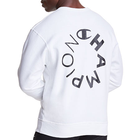 Moletom Champion Powerblend Graphic Masculino Branco Tamanho Grande