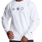 Moletom Champion Powerblend Graphic Masculino Branco Tamanho Grande