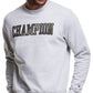 Moletom Champion Powerblend Crewneck Masculino Preto Tamanho Médio